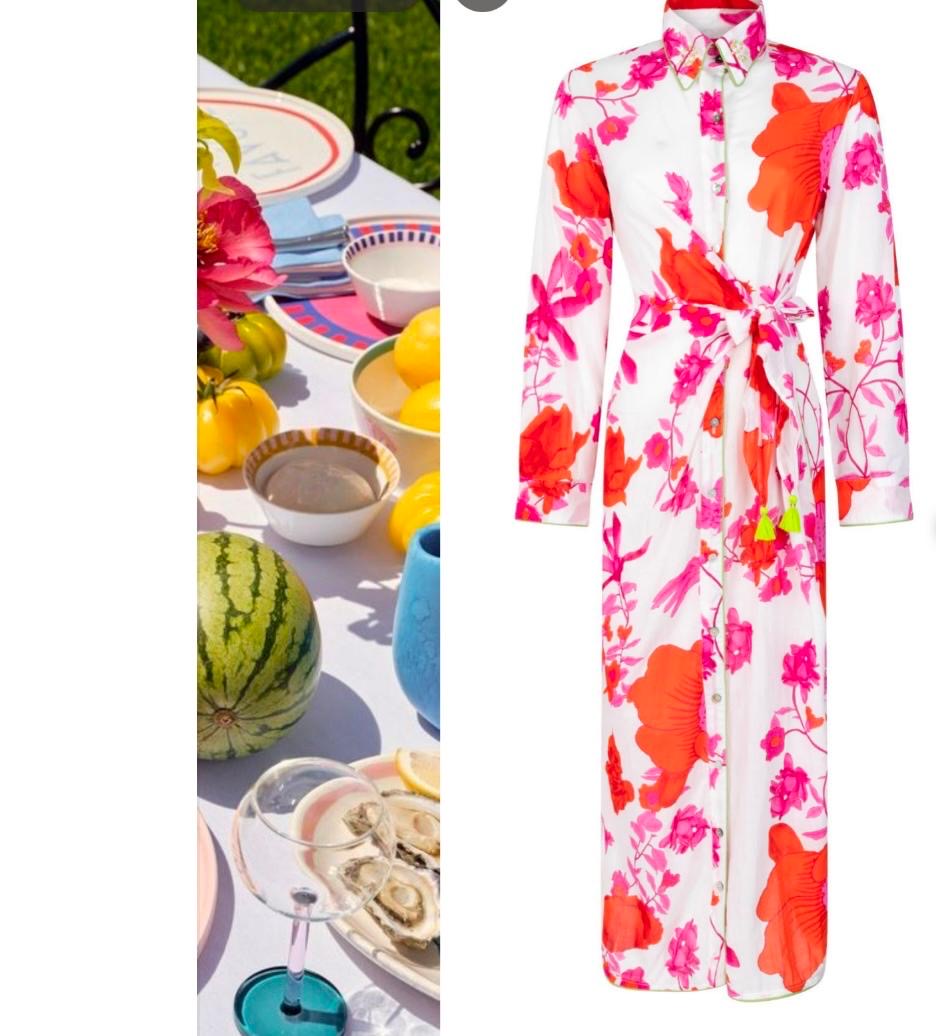 Pink Maxi Floral Dress