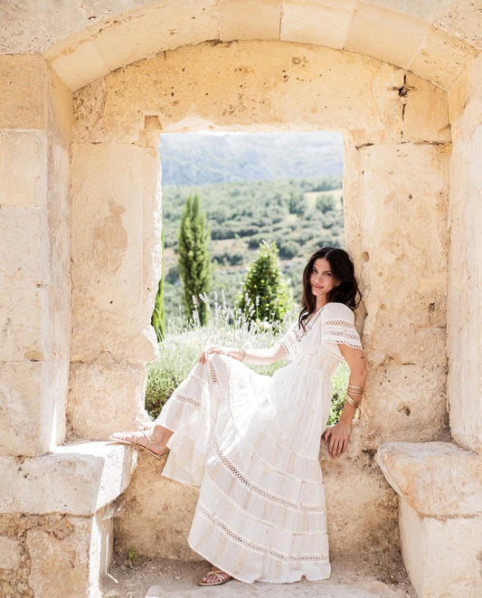 Martinique White Long Dress