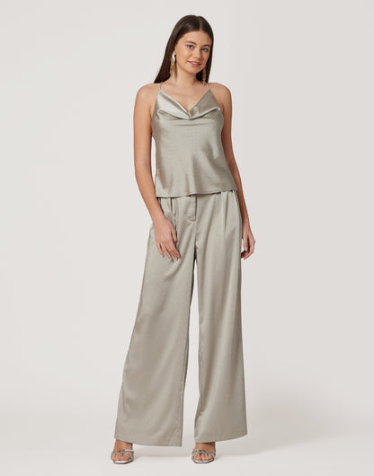 Silver Rhinestone Pants