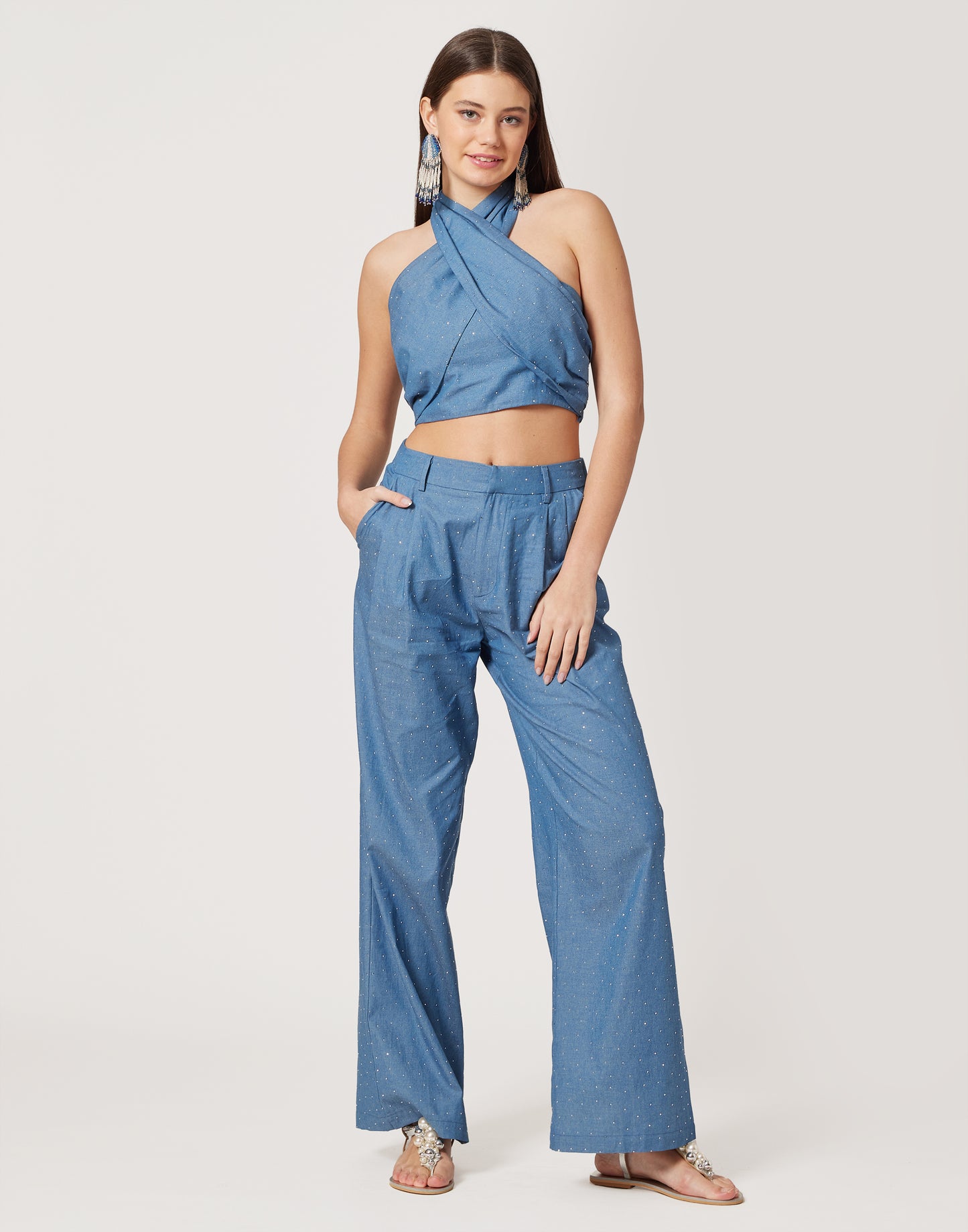 Jeans Neck-Tie Set