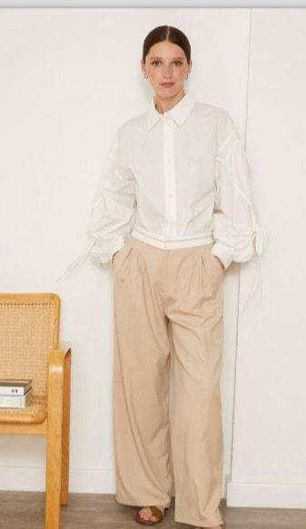 Beige Trousers