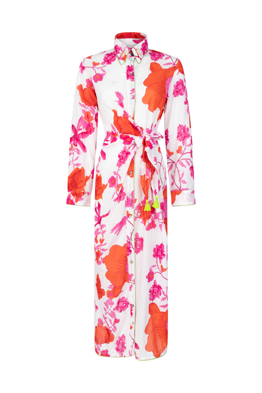 Pink Maxi Floral Dress
