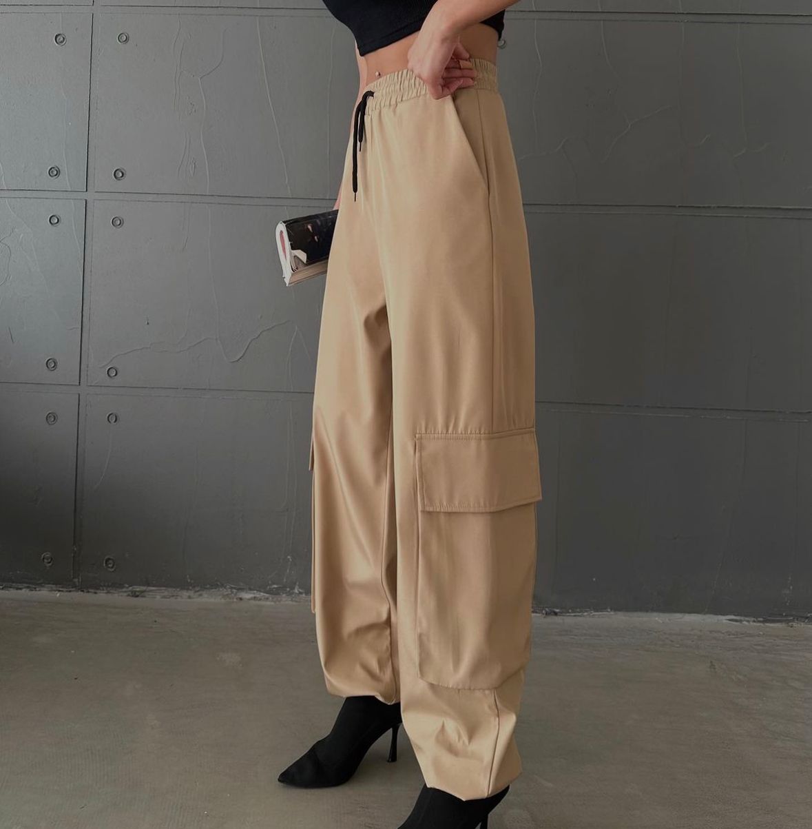 Beige Cargo Pants