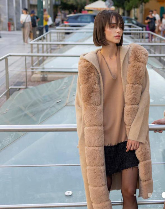 Beige Fur Coat