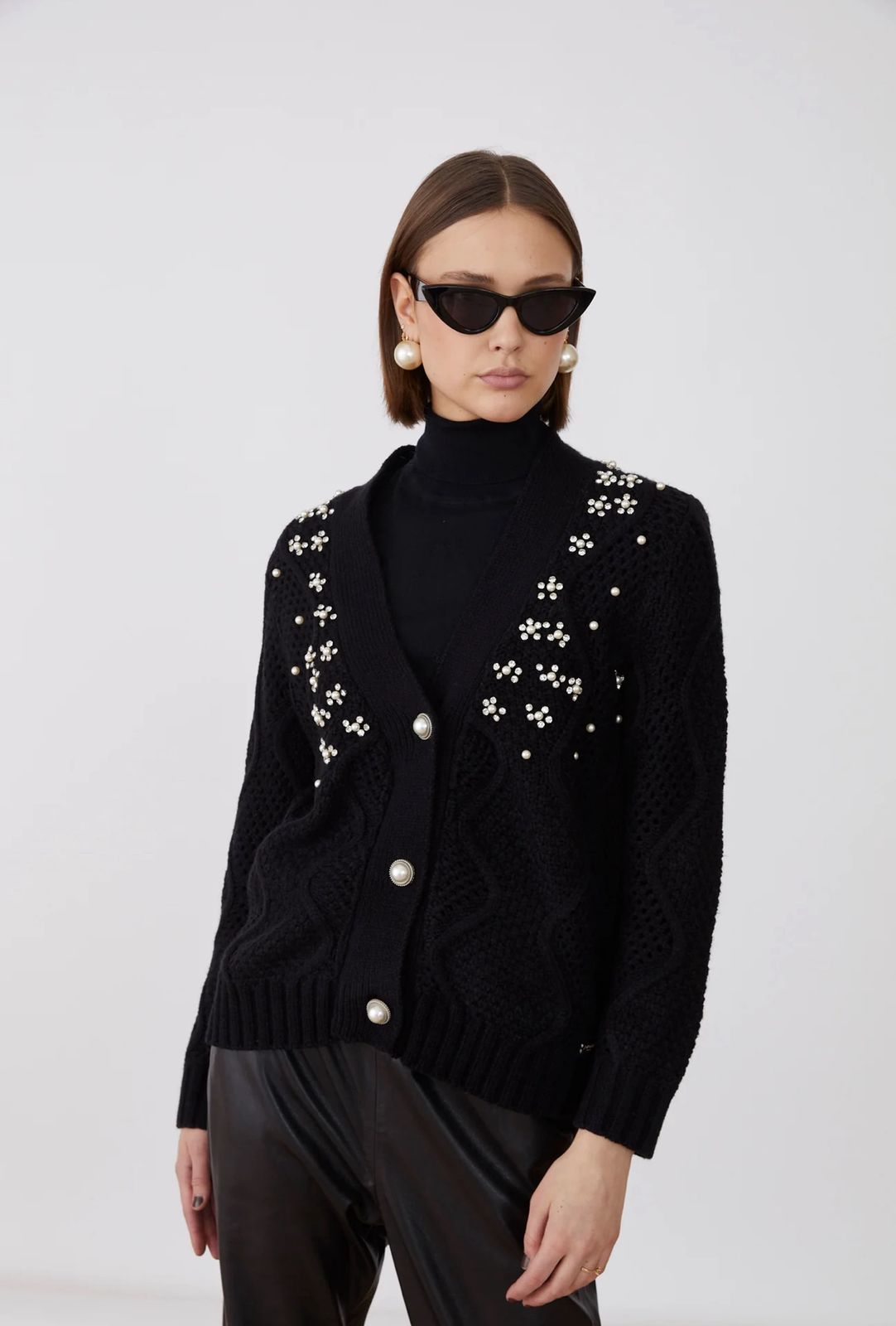 Pearl Black Gardigan