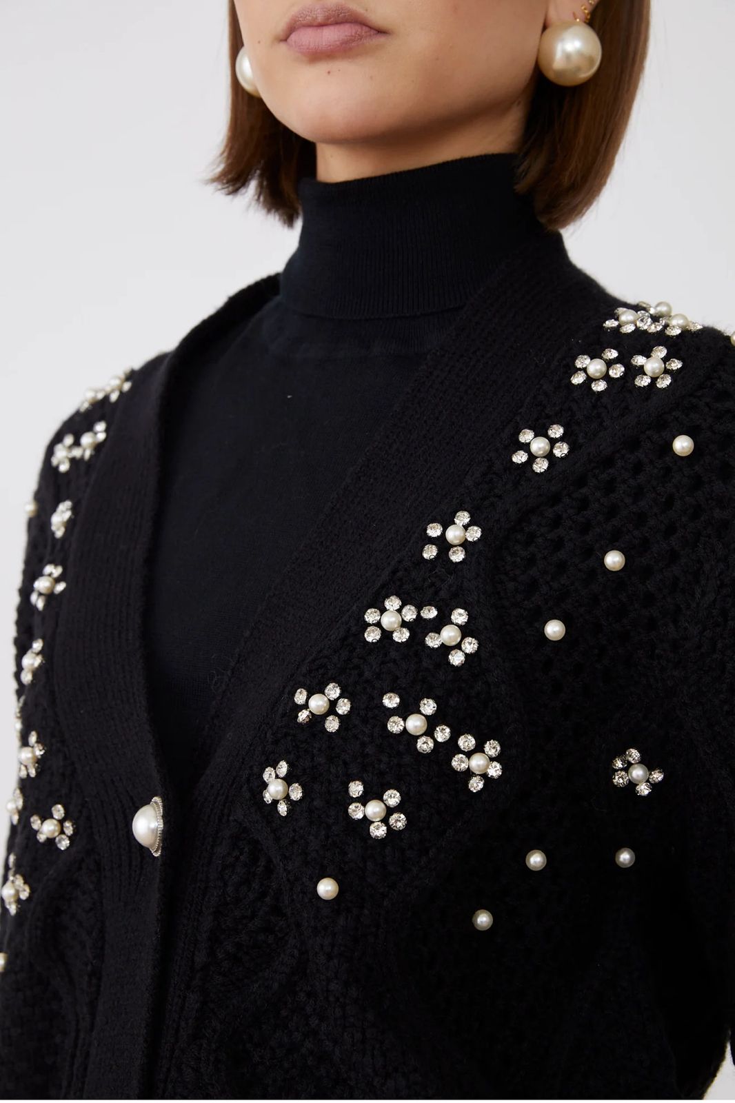 Pearl Black Gardigan